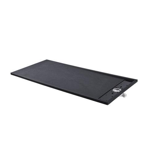 Rectangle Shower Tray in Black, LG1436LG1438