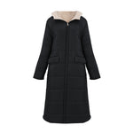 Reversible Mid-length Hooded Cotton Coats for Casual Winter Style, WO0366 (Ver.2)