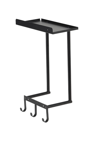 Modern Black Iron Wall-Mounted Towel Rack with Triple Hooks, WZ0193(Ver.2)