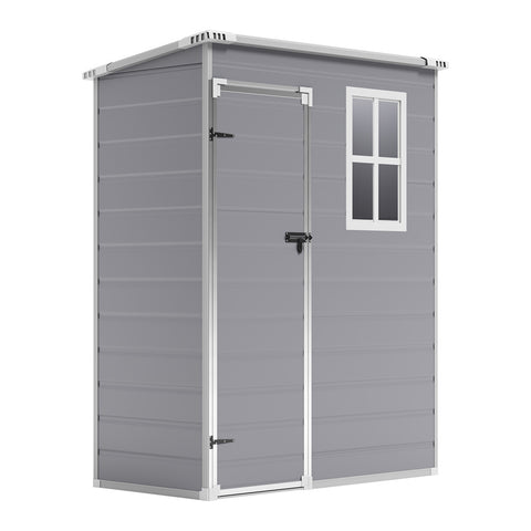 5X3FT Outdoor Plastic Garden Storage Shed, PM1714PM1715 (Ver.2)