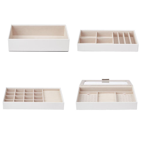 4-Tier Jewellery Storage Box with Transparent Lid, SO0039