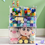 4Pcs Transparent Stackable Storage Box Set, LY0108