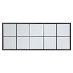 Livingandhome Contemporary Black Window Full Length Leaner Wall Mirror, FI0515