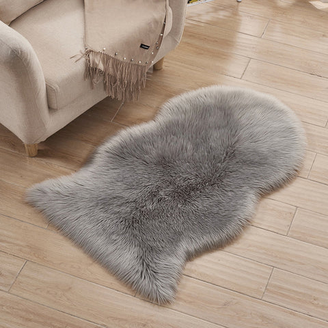 Livingandhome Irregular Shaped Super Soft Shaggy Area Rug, SP0552