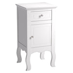 Livingandhome Wooden Bedside Side Table Nightstand with Drawer, FI0506