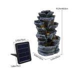 Solar-Powered Water Fountain Outdoor Garden Decor, AI1500 (Ver.2)