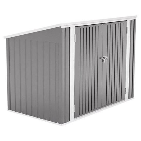 Steel Trash Can Recycle Bin Enclosure Storage Shed, PM1357PM1358