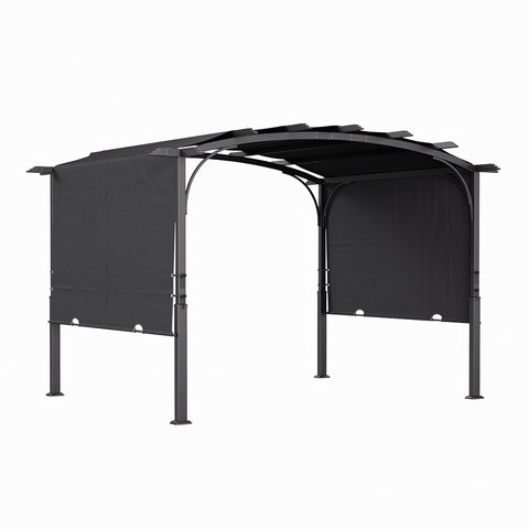 Retractable Arc-Shaped Steel Pergola, LG1287LG1288 (Ver.2)