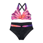 Women Two Piece V-Neckline Bikini Swimsuit, WO0039