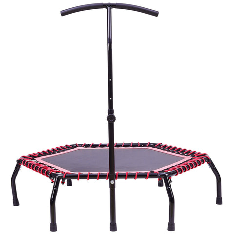 48in Bungee Cords Hexagonal Trampoline with Adjustable T-Bar Handle, DM0891(Ver.2)