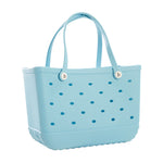 Sky Blue EVA Handbag Waterproof Tote for Beach, WO0209 (Ver.2)