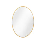 Golden Oval Metal Frame Wall Mirror, CT0216