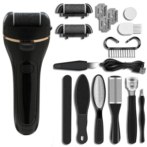 Electric Pedicure Tools Set Callus Remover with LED Light, JQ0013