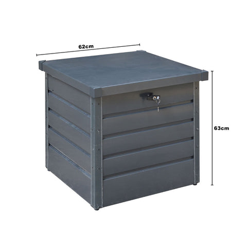 Livingandhome 200L Metal Outdoor Garden Storage Box Lockable, PM1256