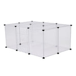 18 Panels Portable Clear Pet Playpen Fence with Door, CT0656 (Ver.2)