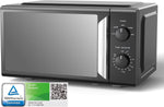 Black 19L 5-level Power Kitchen Manual Microwave Oven with Timer 700W, AJ0703