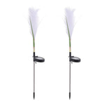 2Pcs Outdoor Solar Power Fiber Optic Reed Landscape Light, WF0284