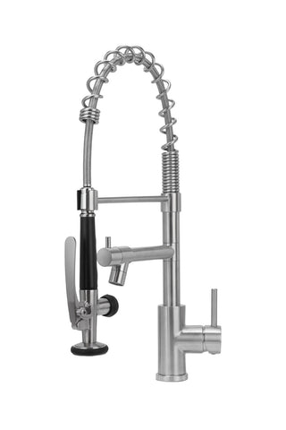 Bathroomdeco Swivel Kitchen Faucet with Pull Down Sprayer and Pot Filler, DM0737