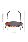 48in Bungee Cords Foldable Round Trampoline with Adjustable U-Handle Bar, DM0900