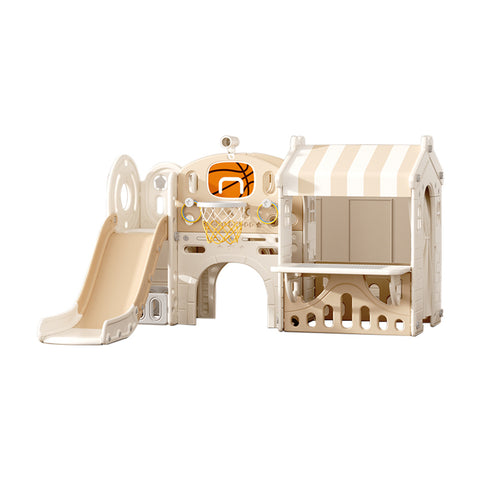 Kidkid Toddler Slide Climber Playhouse Combo, Kids Outdoor Indoor Playground, FI1008