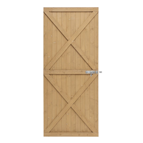 Livingandhome Garden Flat Top Pine Wood Gate Kit, PM1396