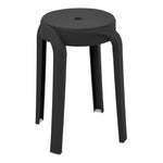 Livingandhome Plastic Stackable Round Stools Set of 10, ZH1352