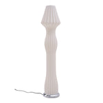 Livingandhome Modern White LED Novelty Floor Lamp Chrome Base, FI0776