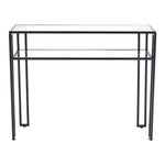 Livingandhome Modern Multi-function Tempered Glass Console Table, XY0248