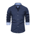 Casual Button-Down Shirt with Turn-Down Collar, MN0052 (Ver.2)