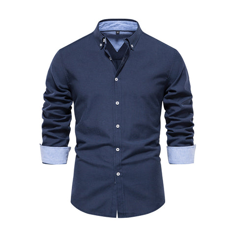 Casual Button-Down Shirt with Turn-Down Collar, MN0055 (Ver.2)