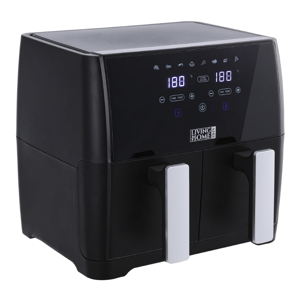 Livingandhome 8L Touch Screen Dual Basket Air Fryer, DM0721 – EVER STRONG