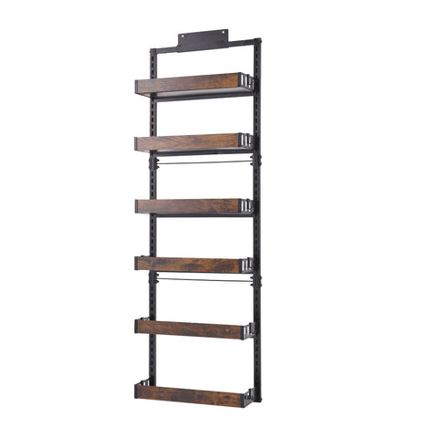 Livingandhome Steel and Wood Over-the-Door Kitchen Pantry Organizer, WM0561