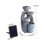 Outdoor Solar-Powered Water Fountain Decor, AI1499