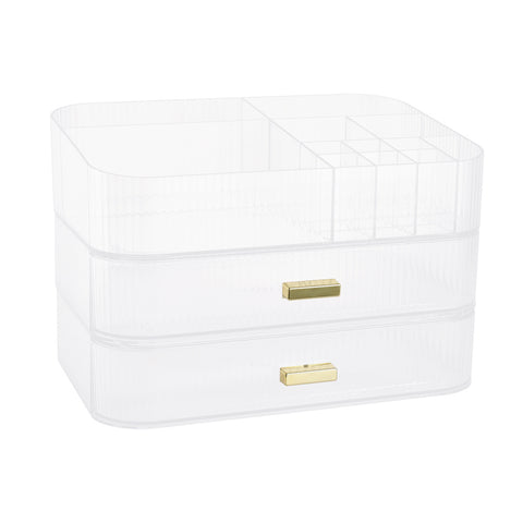 Sheonly Desktop Plastic Makeup Cosmetic Organizer with Drawers, SC1179