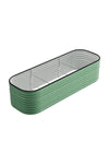 Oval-Shaped Galvanized Steel Raised Garden Bed, PM1498 (Ver. 2)