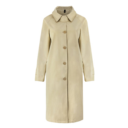 Khaki Retro Windproof Trench Coat, WO0566 (Ver.2)