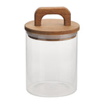 800ML Glass Storage Jar with Wooden Lid, CT0447 (Ver.2)