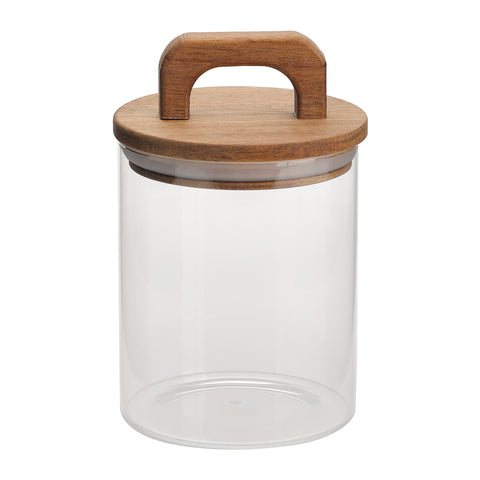 800ML Glass Storage Jar with Wooden Lid, CT0447 (Ver.2)