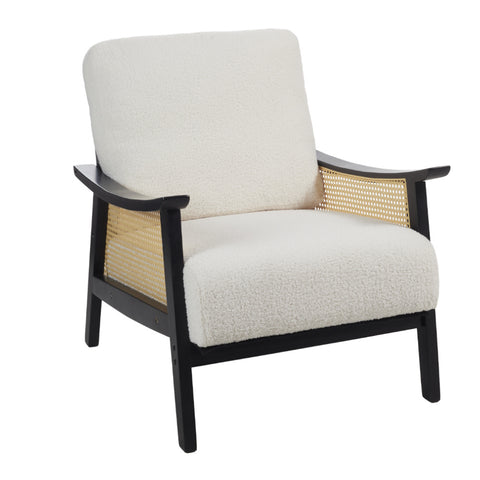 H&O Direct Mid Century Rattan Armchair, FA0408