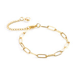 14K Gold Plated Chain Bracelets set, CA290002