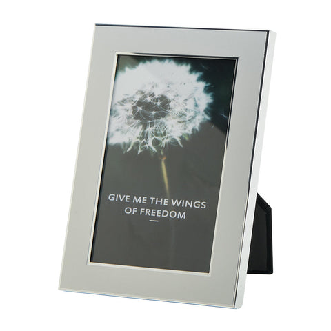 Livingandhome Modern Silver Aluminum Photo Frame, SC1835