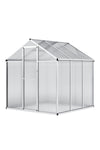 Aluminium Polycarbonate Apex Greenhouse, PM1375PM1376