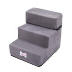 3-step Upholstered Pet Stairs with Detachable Cover, WM0250 (Ver.2)