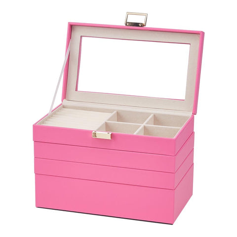 4-Tier Jewellery Storage Box with Transparent Lid, SO0053