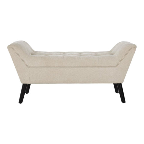 Soft Linen Upholstered Bench with Wooden Legs, ZH1680 (Ver. 2)