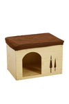 Wooden Cat House Bed, FI1185 (Ver.2)