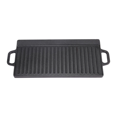 Livingandhome Non-Stick Cast-Iron Reversible Griddle Pan, CX0022