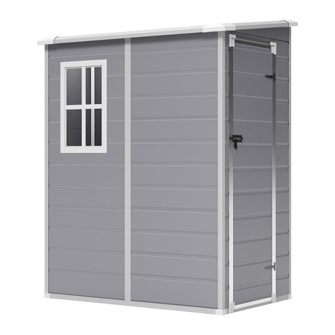 5X4FT Outdoor Plastic Garden Storage Shed, PM1716PM1717 (Ver.2)