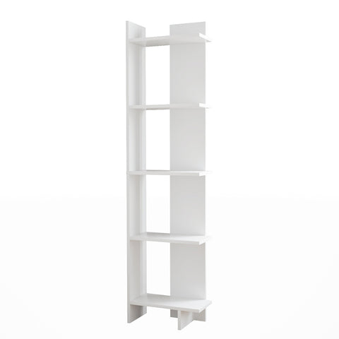 Modern 5-Tier Corner Bookshelf Shelf Unit, FI0126