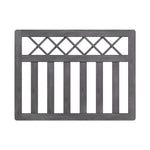 4x3 ft Outdoor Cross Top Wooden Garden Gate Pedestrian Fence Yard Door, AI1470(Ver.2)